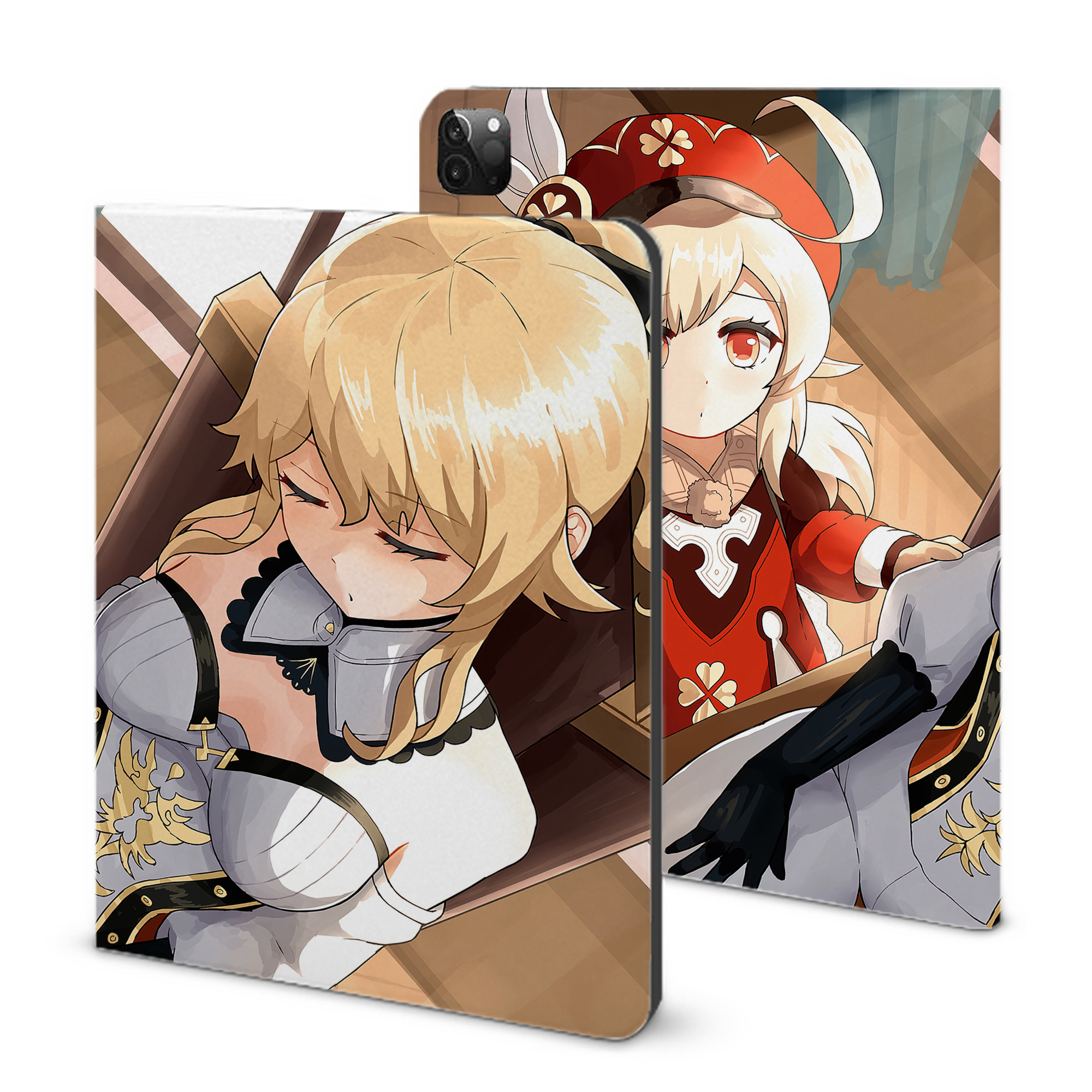 げんし神 genshin IPadケース ペンホルダー付き ブックスタイルデザイン